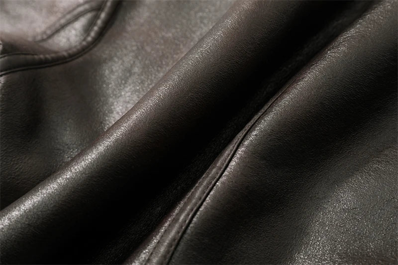 2025 Autumn winter new women's thickened warm double-sided short jacket Women's brown coat
