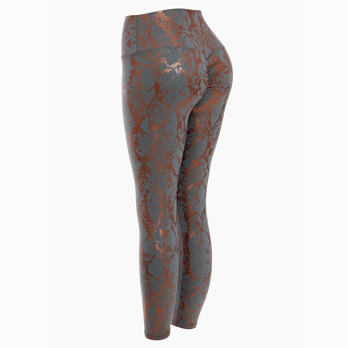 Snake Printed Yoga Pants Gilded Stretch Buttocks Sexy Casual Skinny Pants For Women High Waist Elastic Fitness Sporty Leggings