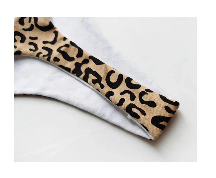 Cotton G String Leopard Women Panties Sexy Briefs Thong Low Waist T-back Bikini Underwear Seamless Femlae Lingerie Size S-XL