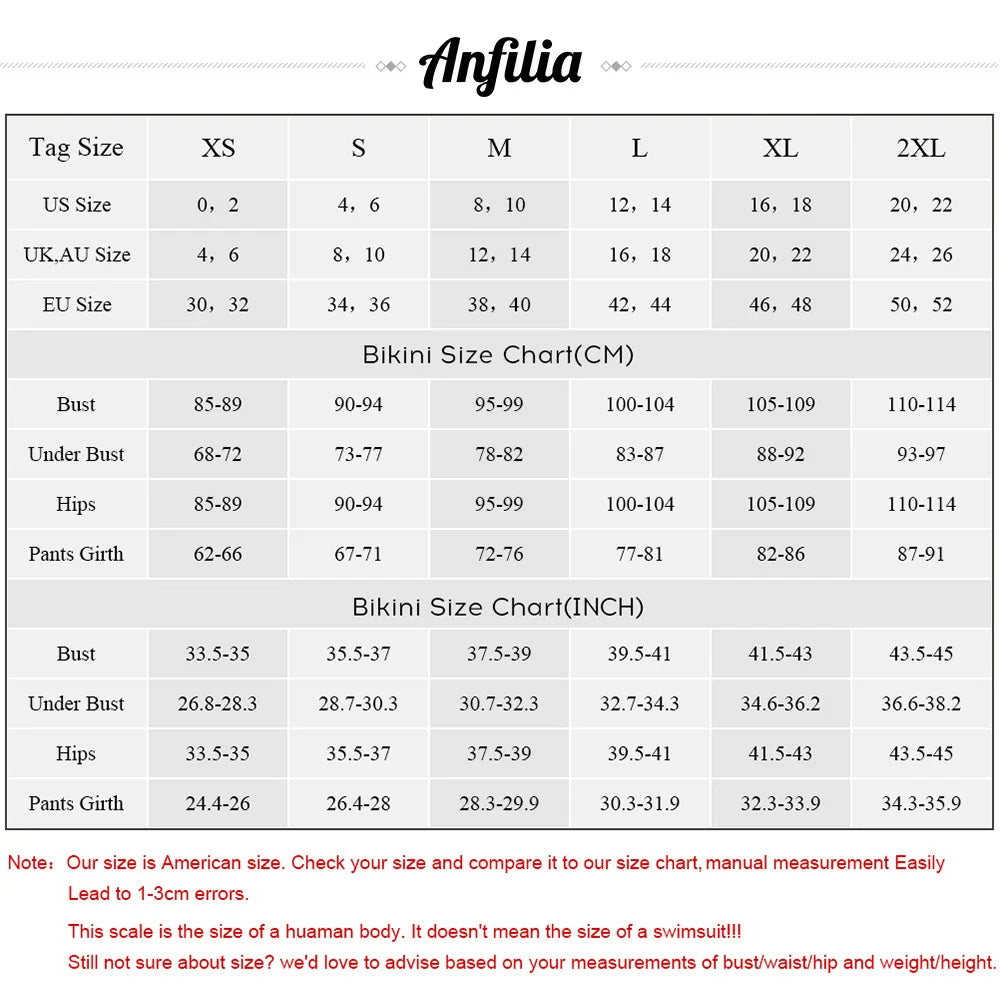 Anfilia Women's Bikini Set Gradient Swimwear Halter Swimsuit Side Bandage Bathing Suit Beachwear Sexy Bikini
