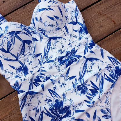 Ashgaily New One Piece Swimsuit Sexy Cartoon Printed Swimwear Women Bathing Suit Beach Backless Monokini Swimsuit Female