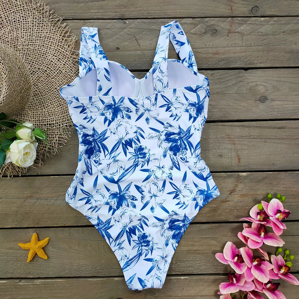Ashgaily New One Piece Swimsuit Sexy Cartoon Printed Swimwear Women Bathing Suit Beach Backless Monokini Swimsuit Female