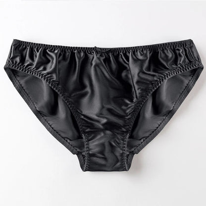 Women'S Panties 100% Mulberry Silk Sexy Underwear Female Soft Smooth Lingerie Low-Waist Solid Color Ladies Sensual Briefs