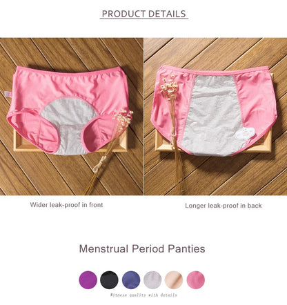 3pcs/Set Leak Proof Menstrual Panties Women Period Underwear Sexy Pants Incontinence Underwear Briefs Dropshipping DULASI