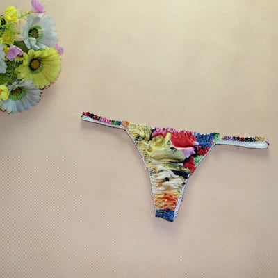 100% Mulberry silk woman briefs natural silk summer cool sexy thong lady panties