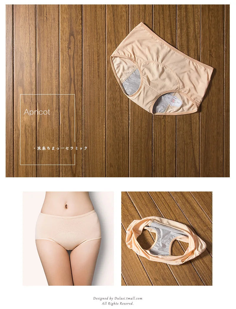 3pcs/Set Leak Proof Menstrual Panties Women Period Underwear Sexy Pants Incontinence Underwear Briefs Dropshipping DULASI