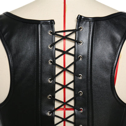 X New Steampunk Steel Boned Lace up Back Sexy Body Bustier Overbust Corset Women Waist Cincher Corsets Black Plus Size S-6XL