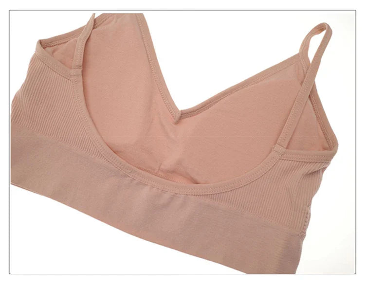 CINOON Women Seamless Bra Set Sexy Thong Low Waist Panties Wire Free Bra Bralette Lingerie Brassiere Cotton Female Underwear Set