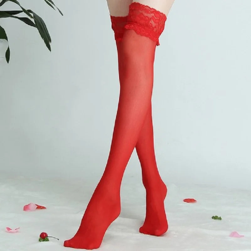 Sexy Suspender Belt High knee Stocking open Crotch Pantyhose hold on Lady Lace Underwear Tights Garter sex erotic for women