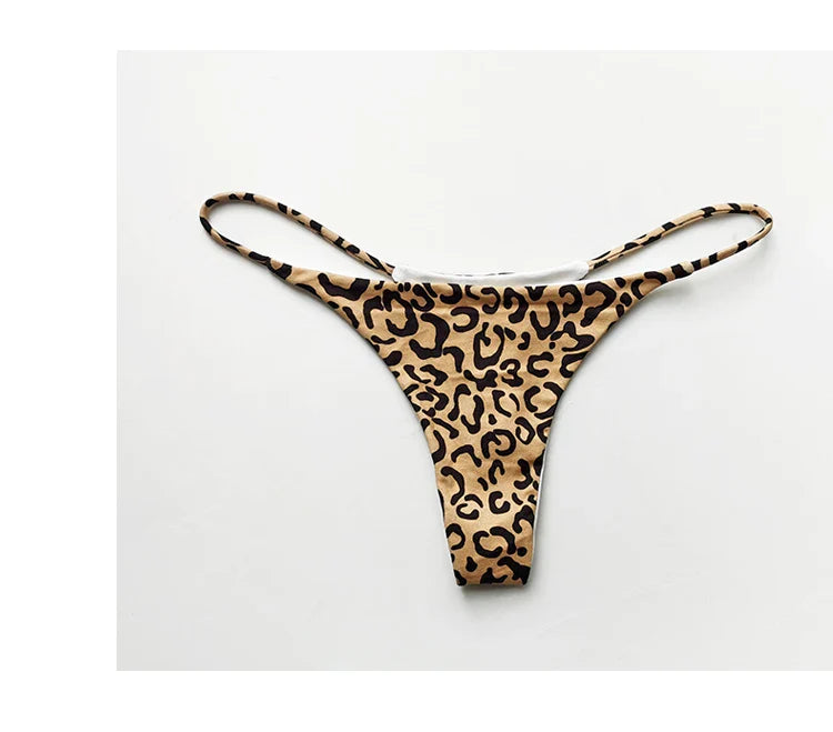 Cotton G String Leopard Women Panties Sexy Briefs Thong Low Waist T-back Bikini Underwear Seamless Femlae Lingerie Size S-XL