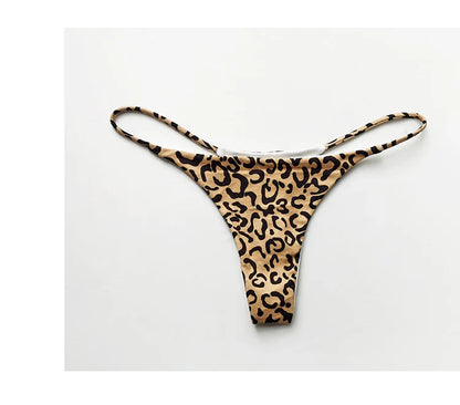 Cotton G String Leopard Women Panties Sexy Briefs Thong Low Waist T-back Bikini Underwear Seamless Femlae Lingerie Size S-XL