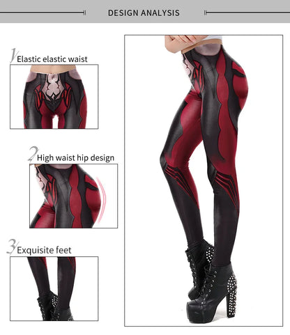 NADANBAO Women Leggings Gothic Style Anime Printed High Quality Leggings Fashion Elastic Pants Sporting Fitness Yoga Pants