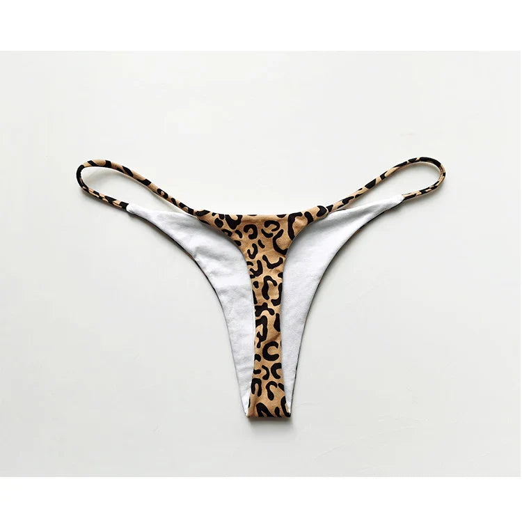 Cotton G String Leopard Women Panties Sexy Briefs Thong Low Waist T-back Bikini Underwear Seamless Femlae Lingerie Size S-XL