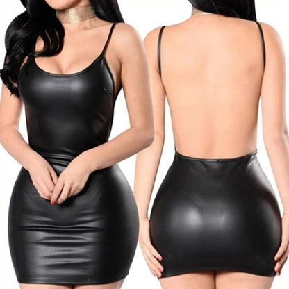 Sexy Lingerie Women Babydoll Underwear Leather Dress Erotic Lingerie Sex Bodysuit Costumes Erotic Dress Sex Clothes