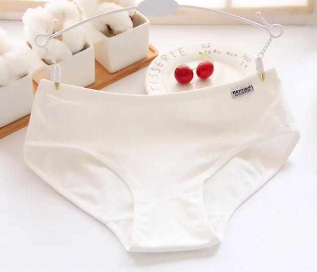 7Pcs Panties for Women Cotton Underwear Plus Size Sexy Briefs Girls Breathable Soft Lingerie Female Cute Solid Color Underpants