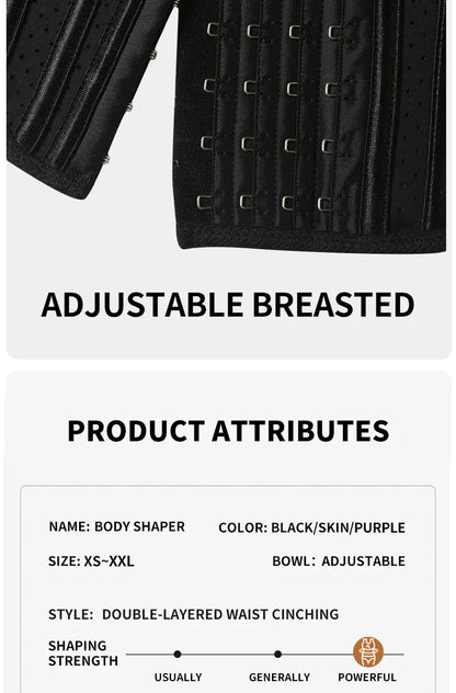 MISTHIN U-shaped Waist Trainer Corset Women Shapers Lifted Waist Trainer Steel Bone Slimming Breathable Mesh Women's Shapewear