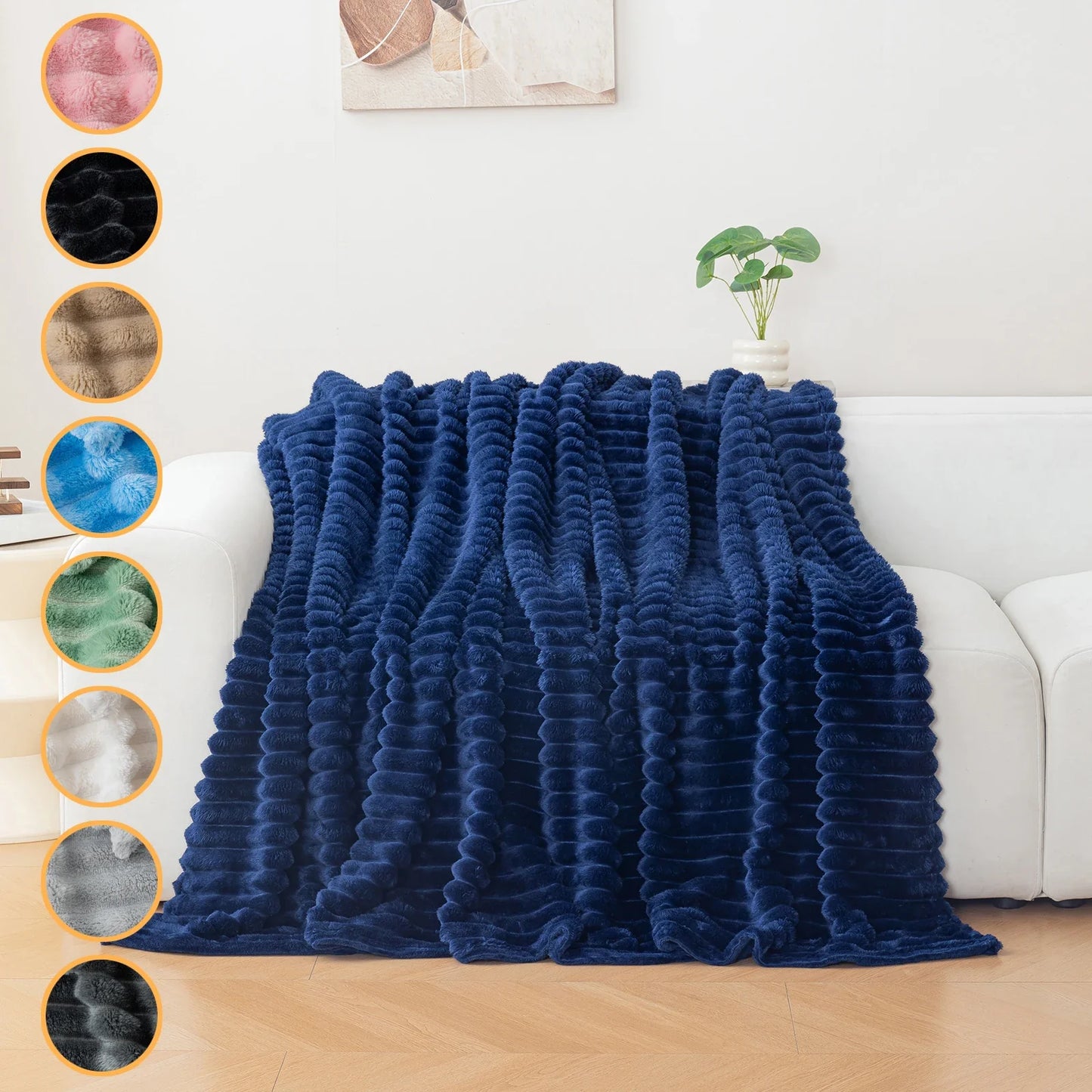1pc flannel blanket - soft, comfortable, warm nap blanket, Christmas exquisite gift blanket, available in multiple colors
