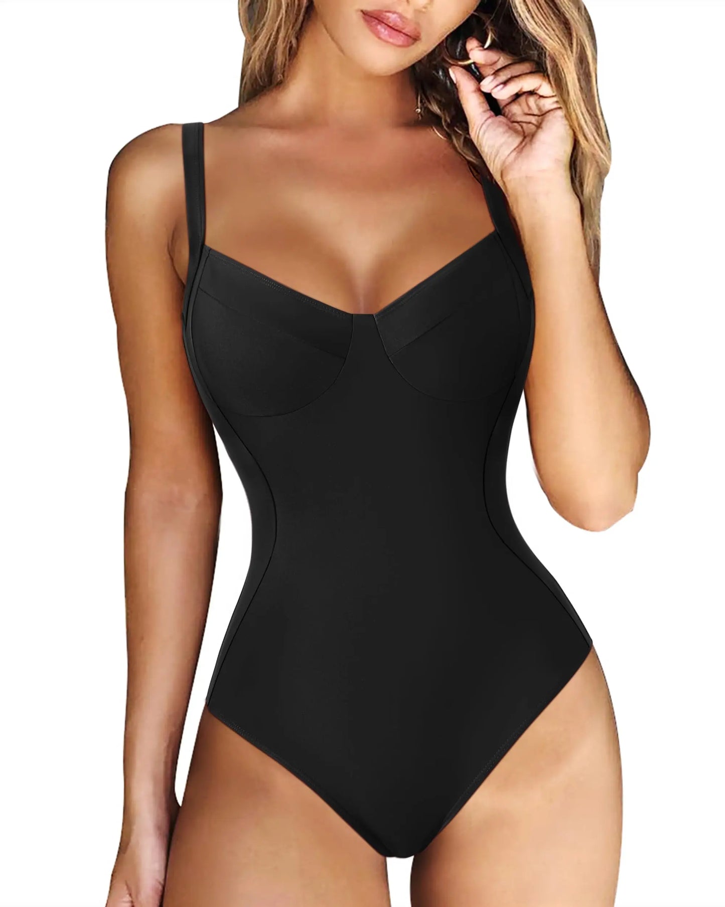 2026 Push Up Swimsuit Women One Piece Slim Strappy Swimwear Female Sexy Bathers Bathing Swimming Swim Suit Beachwear XXL