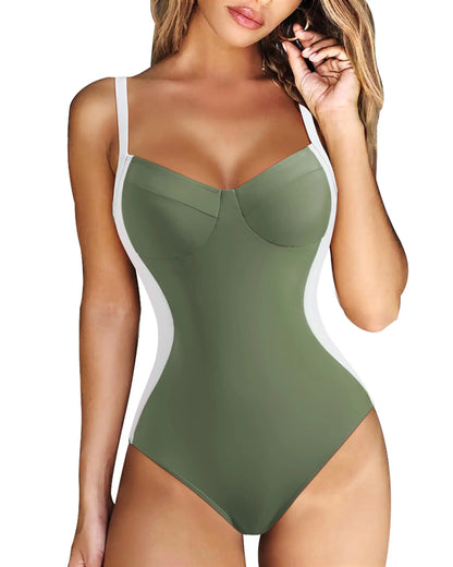 2026 Push Up Swimsuit Women One Piece Slim Strappy Swimwear Female Sexy Bathers Bathing Swimming Swim Suit Beachwear XXL