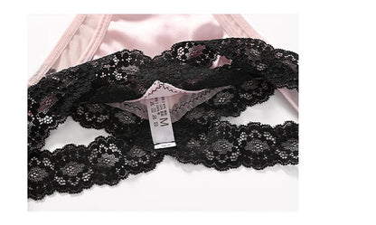 CINOON Women Sexy Lingerie G String Lace Panties Femal Low-waist Cross Bandage Transparent Temptation Underwear Comfort Intimate