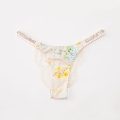 Fashion Sparkling Rhinestone Lace Thong Women's Low Waist Sexy Women's Underwear Women's Thong Clearance items,limited quantity,