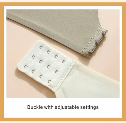 CAITING Beautiful Back Latex Cup Bra Soft Support Strips Skin-friendly Underwear For Women With Small Breasts