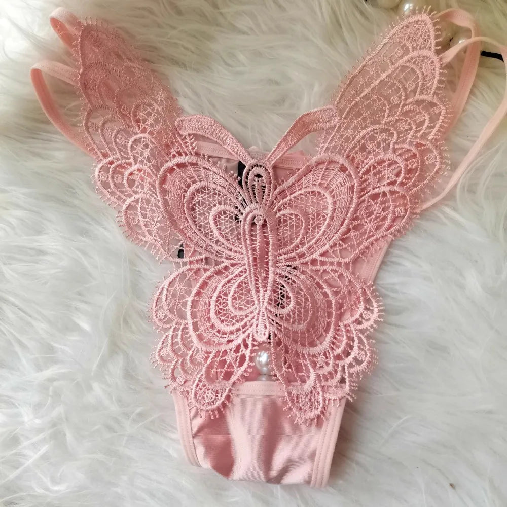 Customized Imitation Pearl Underwear Into The Body To Increase Massage Beads, Sexy Thong Tighten Briefs Thong  Panties Women