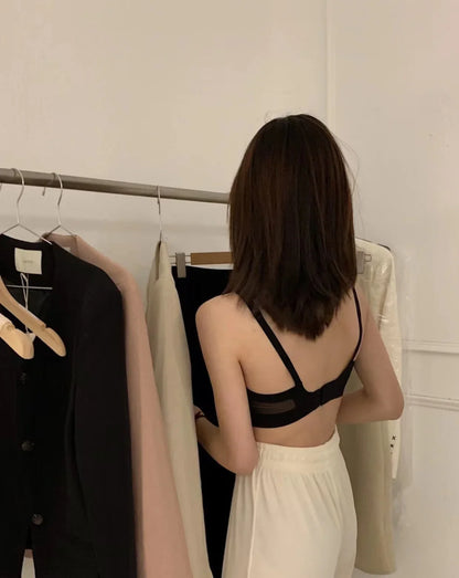 High-grade Seamless Women's Underwear Summer Thin Section Breathable And Comfortable Small Chest No Steel Ring Soft Support Bra