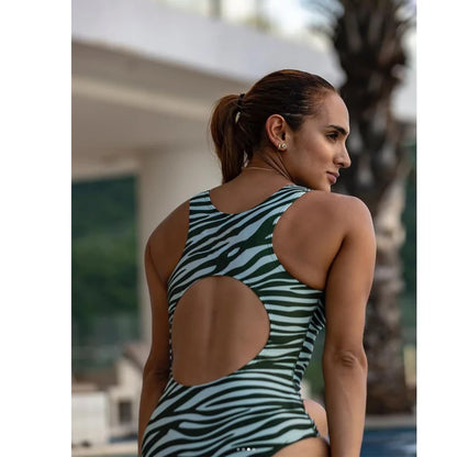Colombia Fn Si Bodysuit One Piece Sexy Swimwear Women 2022 New Female Beach Swimsuit Bathing Suit Beachwear Summer Competition