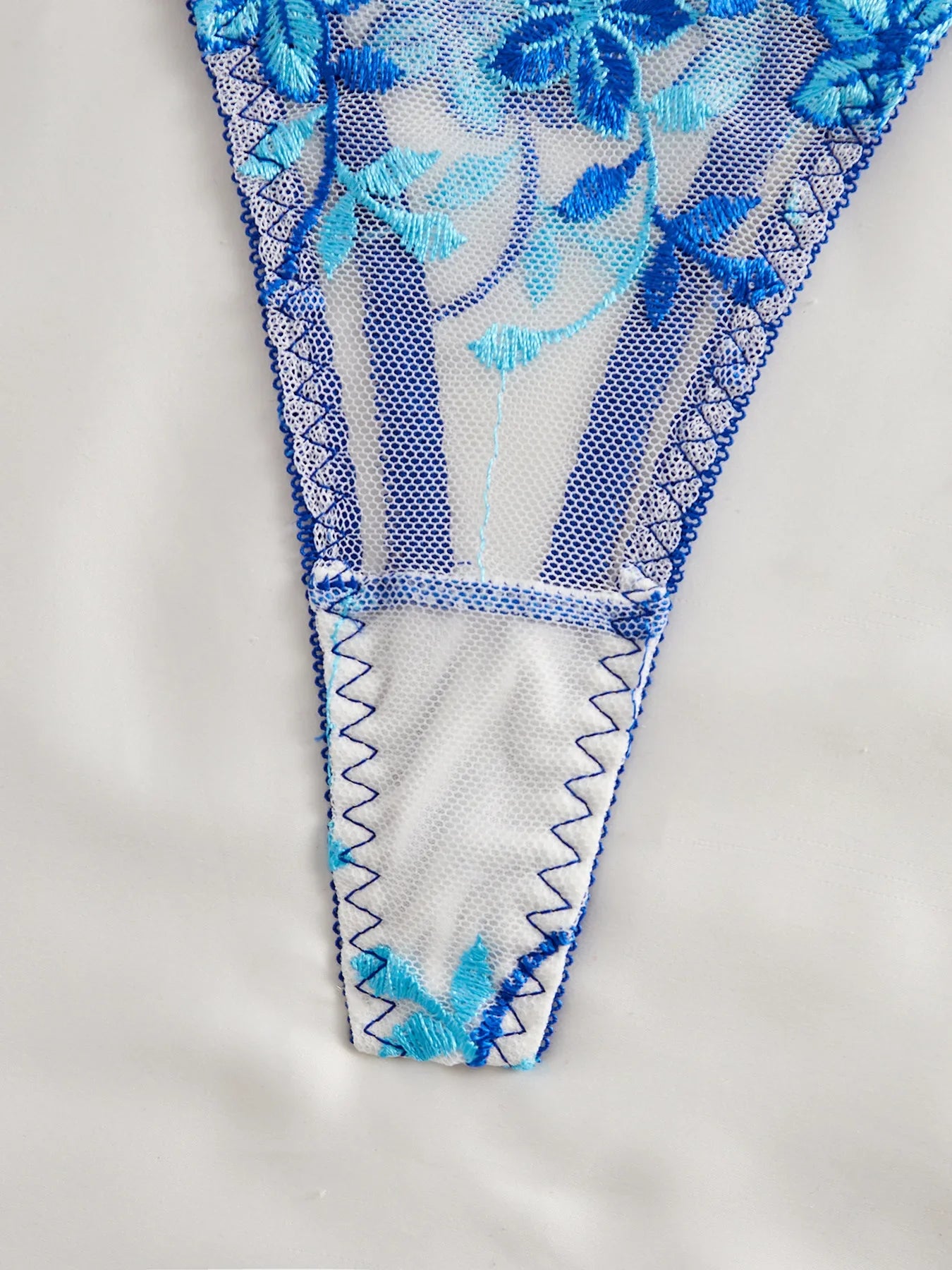 Floral Embroidery Transparent Mesh Bra Brief Sets Ultra Thin Straps Flowers Lace Sexy Lingerie Half Cup Woman Underwear 2025
