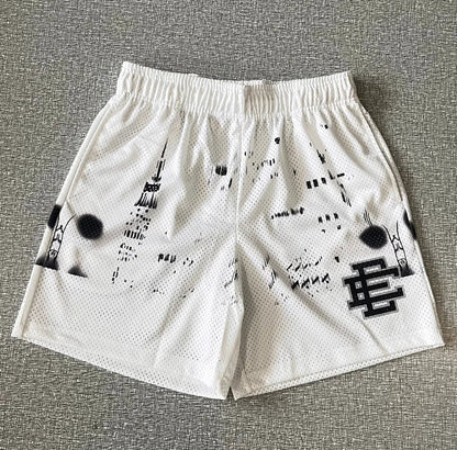 EE Eric Emanuel Men Beach Board Shorts fitness Training Workout Sport Short Pants Summer Gym Jogging Mesh Casual Shorts