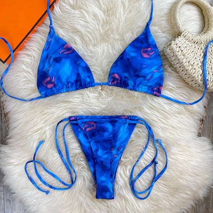 Sexy Micro Tie Brazilian Bikini Women Inspired Swimwear Designer Female Swimsuit Two-pieces Bikini set Bather Bathing Suit Vacay