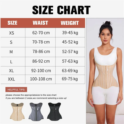 MISTHIN U-shaped Waist Trainer Corset Women Shapers Lifted Waist Trainer Steel Bone Slimming Breathable Mesh Women's Shapewear