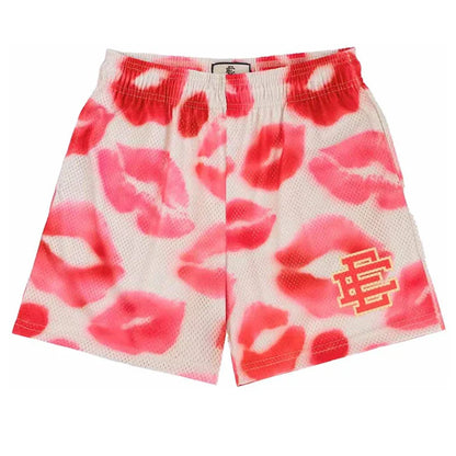 2025 New Summer EE Eric Emanuel  Basic Mesh Short Classic Floral Printed Gym Shorts Men's Gym Basketball Sports Beach Shorts