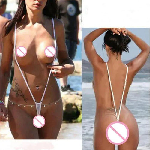 Women Sexy Micro Mini Bikini Thong Underwear G-string Bra Swimwear High Quality Swimwear