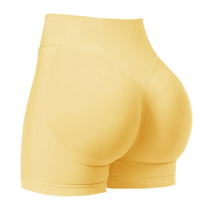 Women's summer shorts low waist seamless shorts gym shorts yoga shorts running shorts and high stretch cycling training shorts