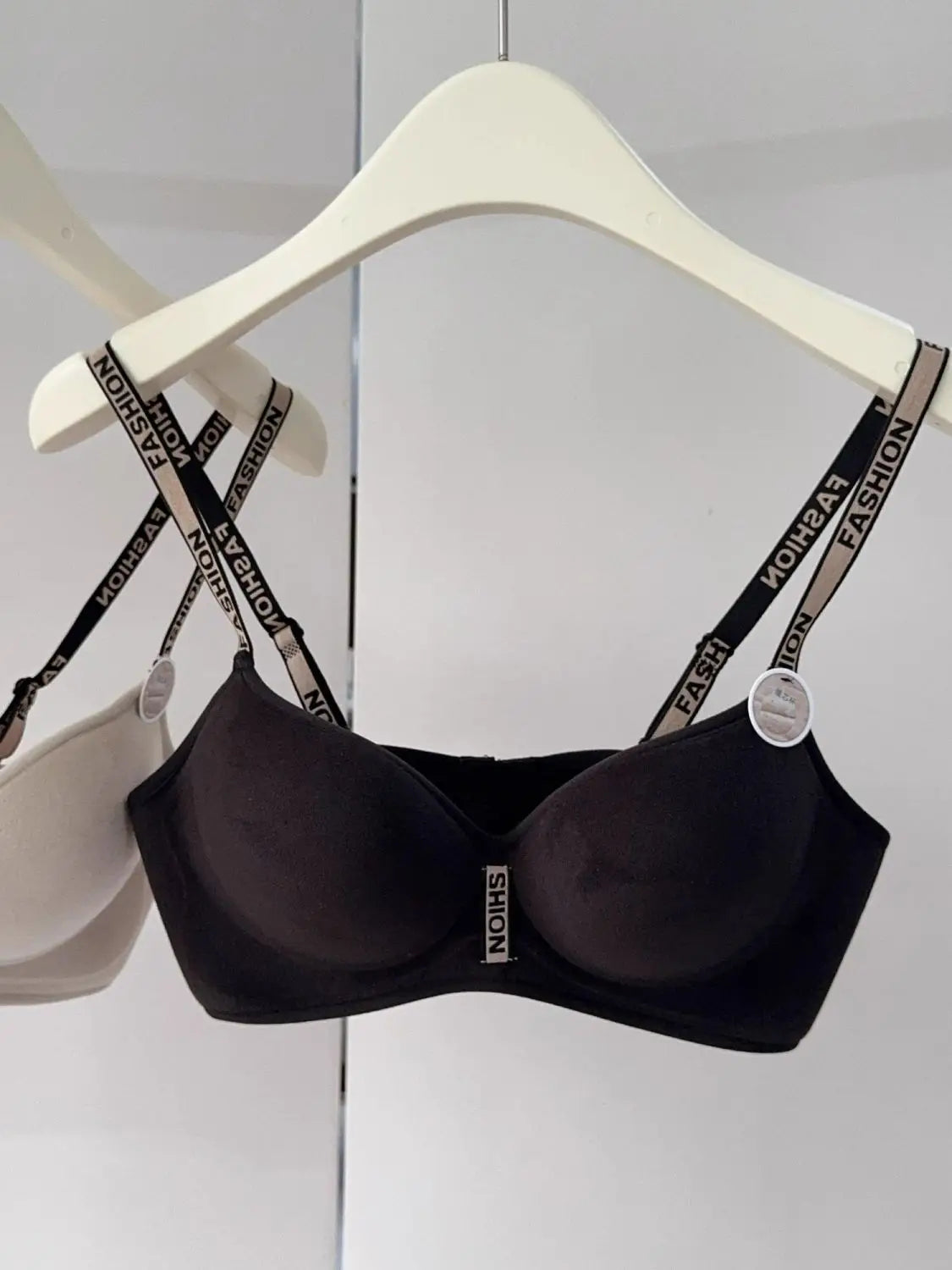 Velvet Plush Push Up Bra for Small Chest - 6CM Thermal Padded Non-Wire Bra, Warm Lined Comfort for Women, Autumn Winter Wear