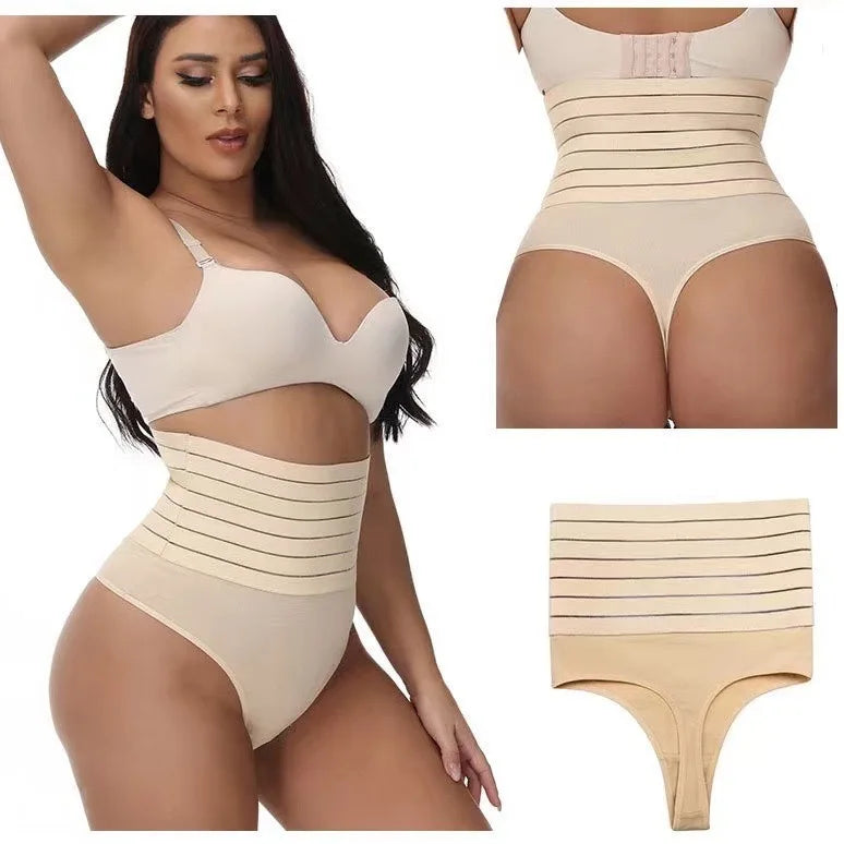 1pcs Women High Waist Shaping Brief Lady Thong Body Shaper Slimming Underwear Butt Lifter Control Pantie Sexy Shapewear Panty
