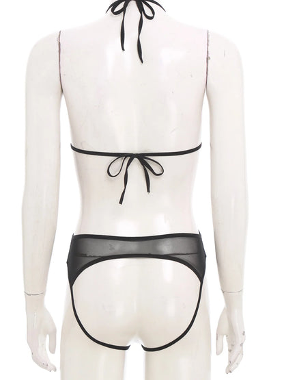 Adult Women Sheer Mesh Teddies Breast Hollow Out Opening Butt Flaunting Bodysuits Leotard for Exotic Dating Role Play Nightwear