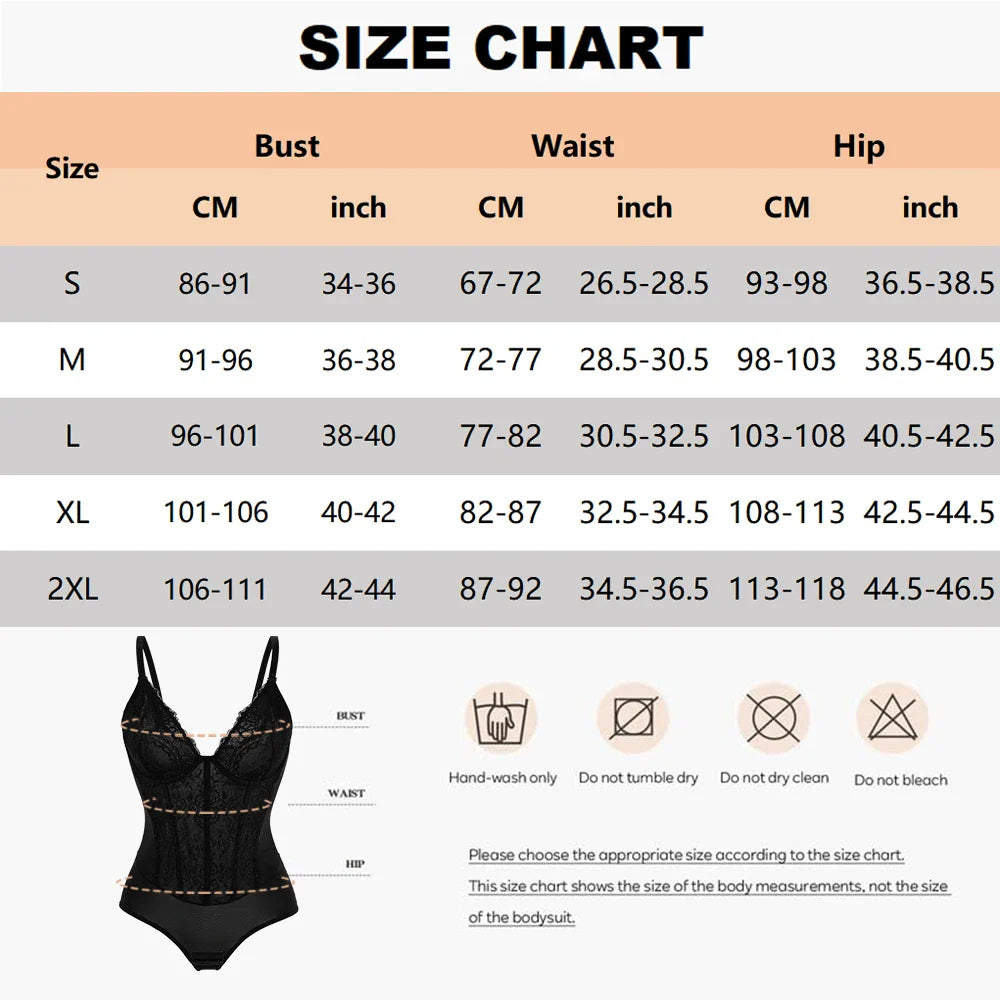 Lace Bodysuit for Women Tummy Control Shapewear Sleeveless Tops V-Neck Backless Slim Camisole Jumpsuit Shaper Party Wear Fashion