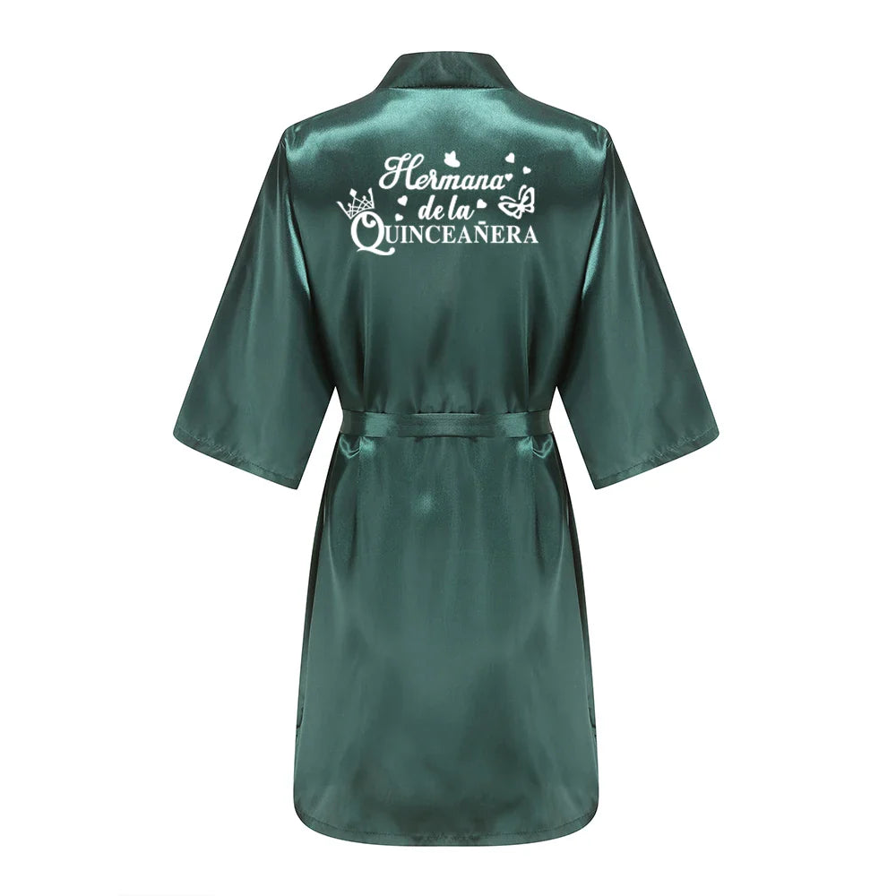 Mis XV Bathrobes Princess Sweet 15 Years Girl Birthday Party Mis Quince Años Robes Quinceanera Robe