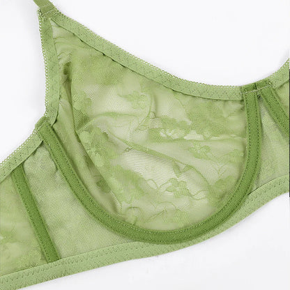 Sexy Womens Bras Lace Sheer Brassiere Plus Size Bra Female Underwire Underwear Lingerie BH Tops B C D E F Cup