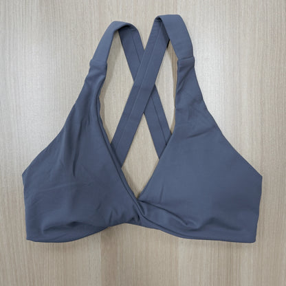 SHINBENE Women's Twist Workout Sports Bras Back Cross Padded Low Impact Fitness Bra Yoga Crop Tops