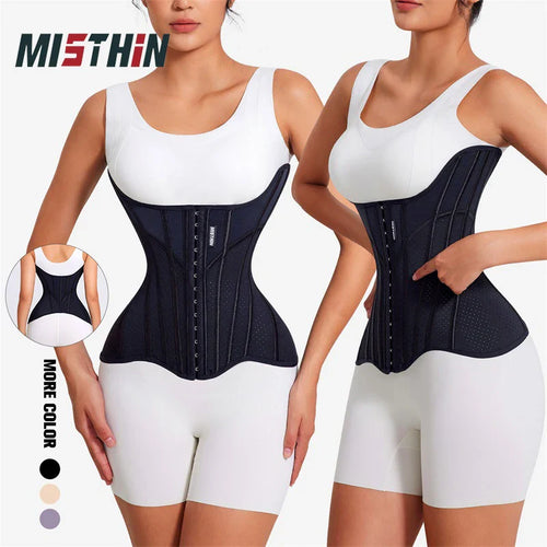 MISTHIN U-shaped Waist Trainer Corset Women Shapers Lifted Waist Trainer Steel Bone Slimming Breathable Mesh Women's Shapewear