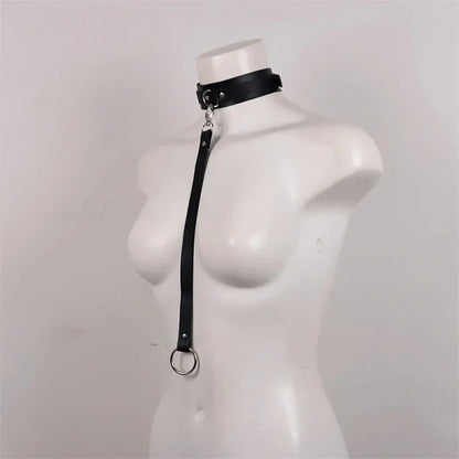 Hot Selling Leather Garter Belt Lingerie Sexy Women's Erotic Costumes Gothic Leg Harnesses Bow Babydoll Dress Sexual Sets For 18