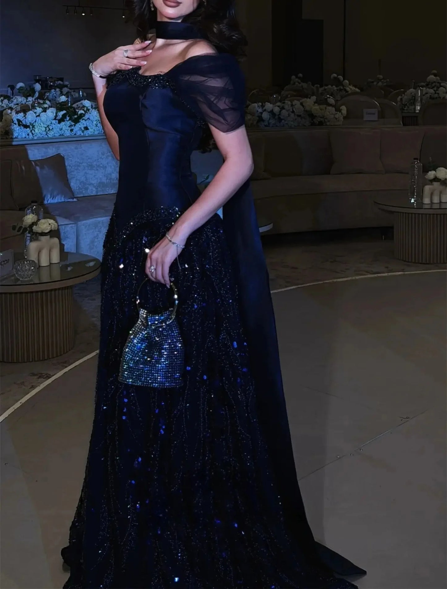 JDY Custom Special Occasion Dress Evening Gown Luxury Gown 2025 Sharon Happy Evening Dress Ball Gown "فساتين سهرة"