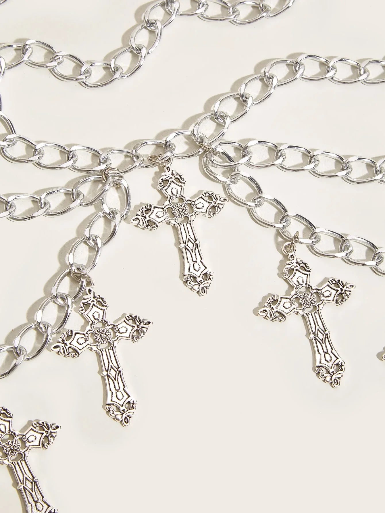 Cross waist chain women's waist jewelry niche waist decoration versatile temperament cool punk hot girl personal body chain