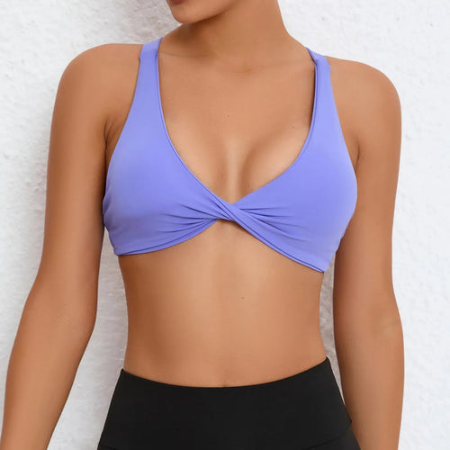 Sport Bra Women Seamless Gym Anti-sweat Breathable Yoga Shockproof Crop Top Fitness Push up Workout Underwear Blue Gray Red Pink