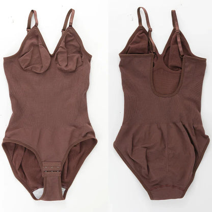 Womens Backless Bodysuits Seamless Sexy Shapewear Thong Butt Lifter Body Shaper Tummy Control Corset Slimming Camisole Tops