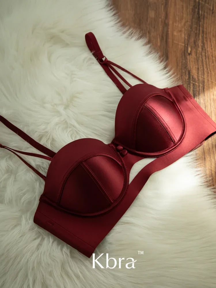 Japanese Anime Bra Set Victoria's Style Style Half Cup Minimiser & Knickers | Push Up for Small Chest Retro Lingerie Bride Gift